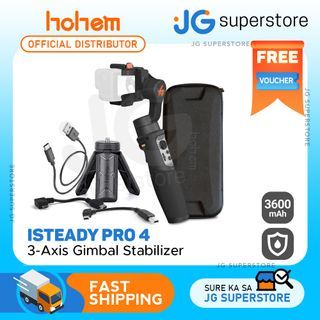 Hohem iSteady Pro 4 3-Axis Handheld Sports Camera Gimbal Stabilizer Wireless Control Splash Proof Stabilizer for GoPro, OSMO Action and Insta360 One | JG Superstore