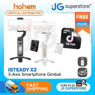Hohem iSteady X2 3-Axis Smartphone Gimbal Stabilizer 10h Runtime with Wireless Remote Face and Object Tracking | JG Superstore