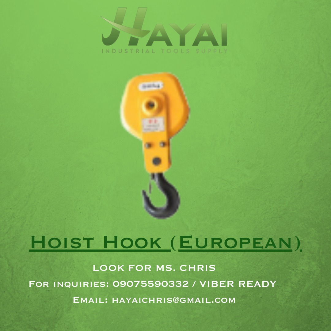 Hoist Hook (European), Commercial & Industrial, Construction Tools