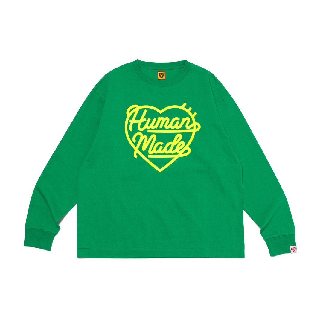 HUMAN MADE HEART L/S TEE