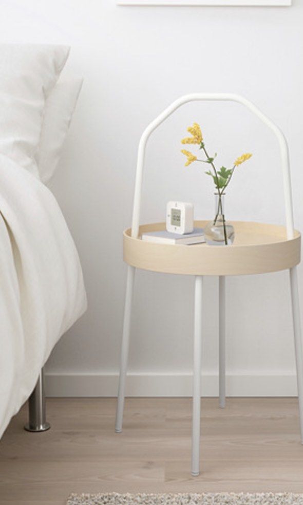 IKEA BURVIK SIDE TABLE BRAND NEW WHITE WOODEN on Carousell