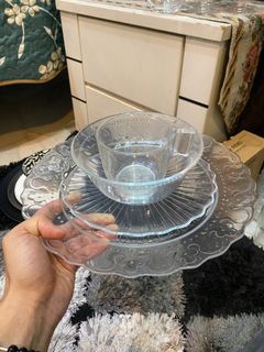 Ikea Clear Plates, Mug & Bowls