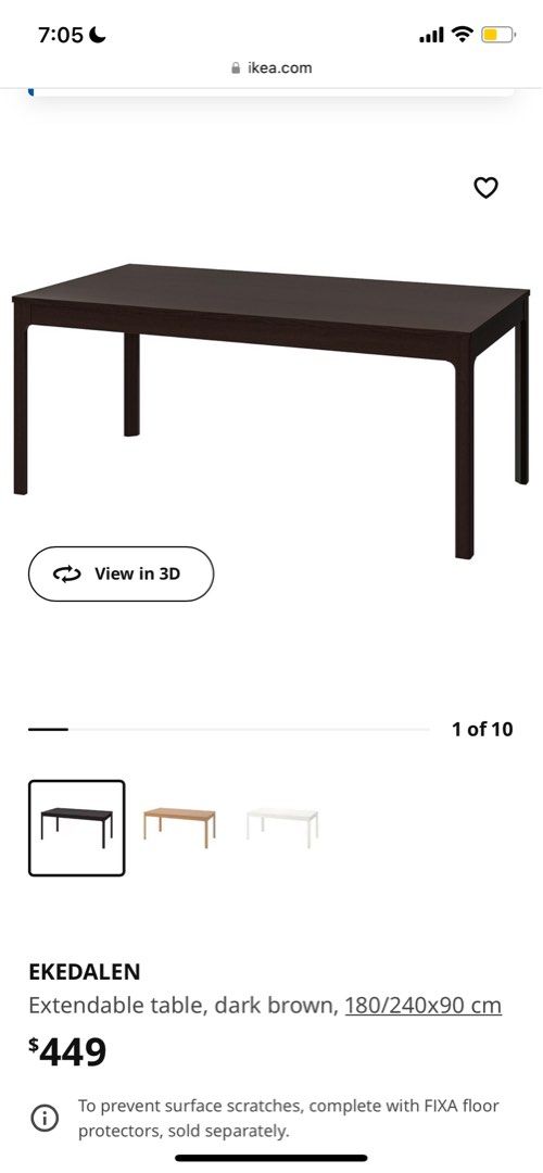 IKEA EKEDALEN extendable table