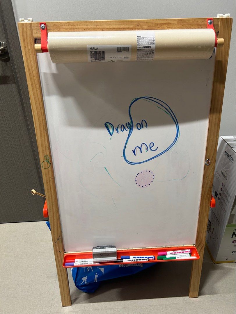 Ikea Mala easel and paper roll, Babies & Kids, Baby Nursery & Kids
