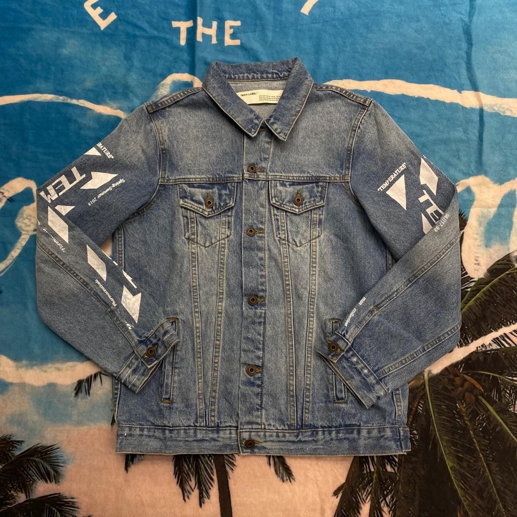 Jaket jeans off white