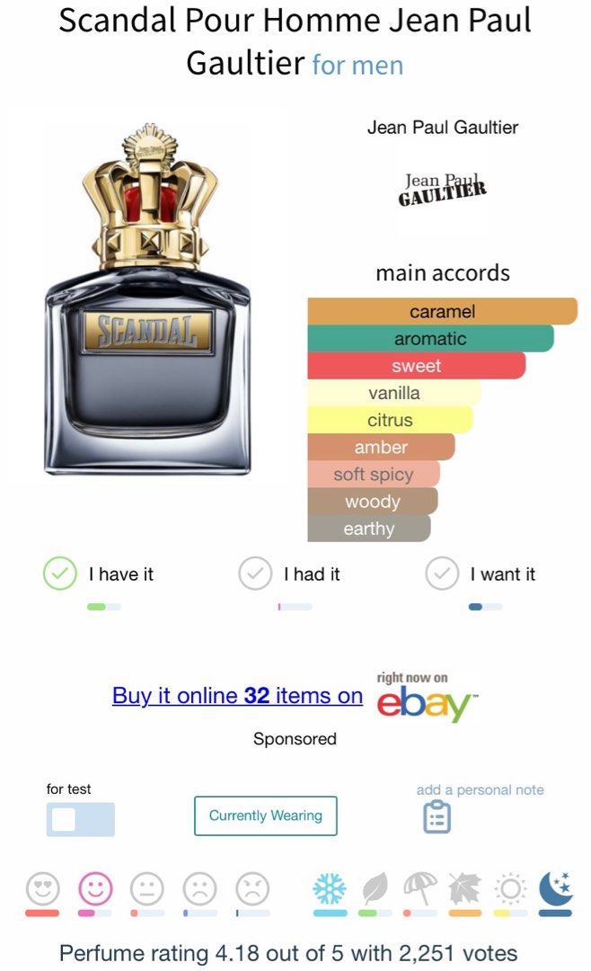 Jean paul hot sale gaultier scandal notes