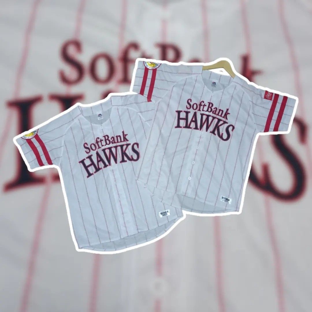 MLB Majestic, Shirts, Fukuoka Softbank Hawks Majestic Jersey Baseball