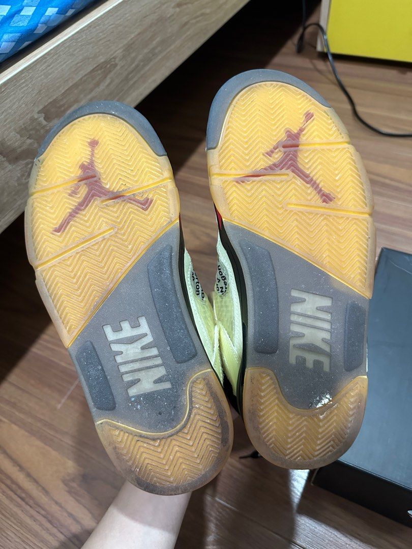 Off white deals jordan yellow