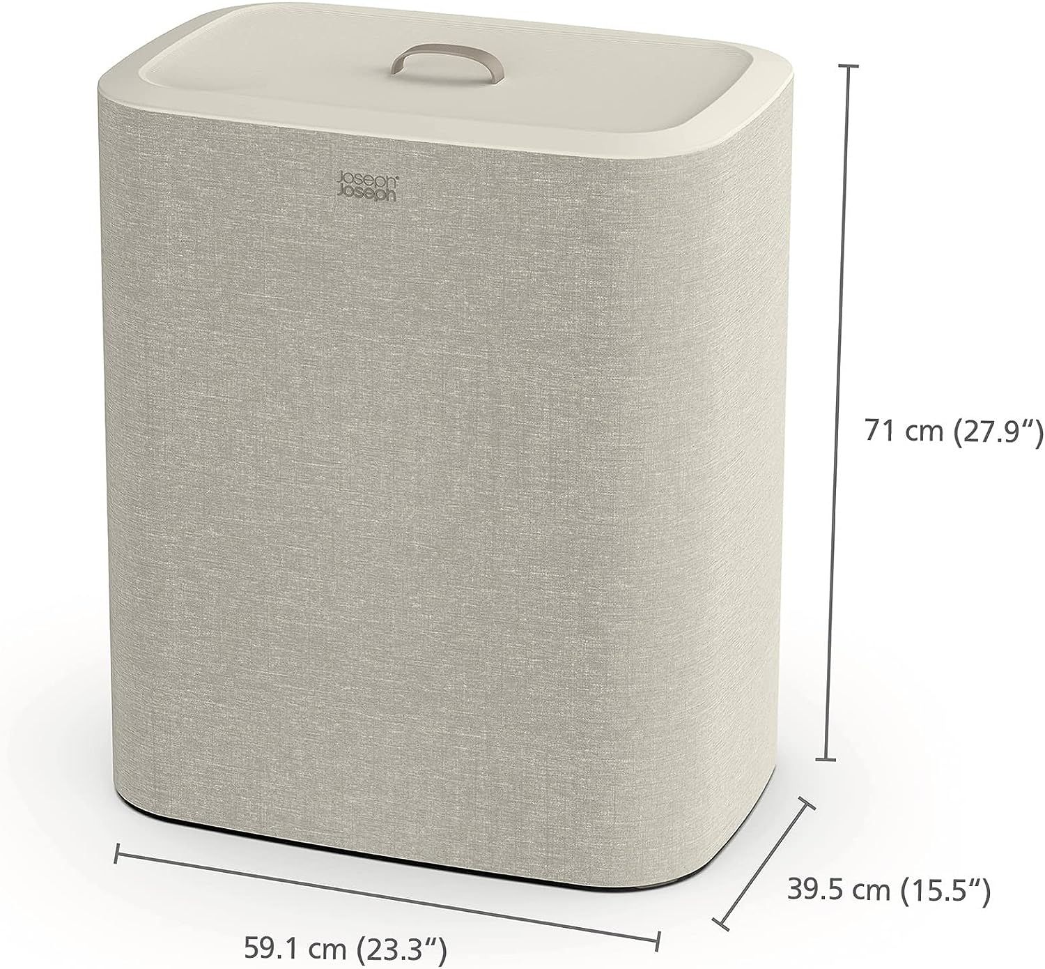 Joseph Tota Trio 90litre Laundry Hamper Separation Basket with Lid 90