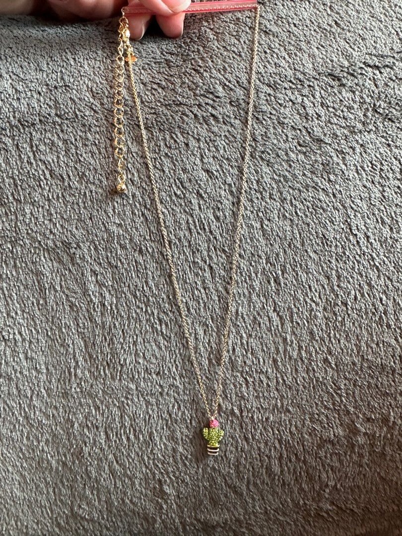 Kate Spade Necklace Earring Set Cactus Luxury Accessories on Carousell