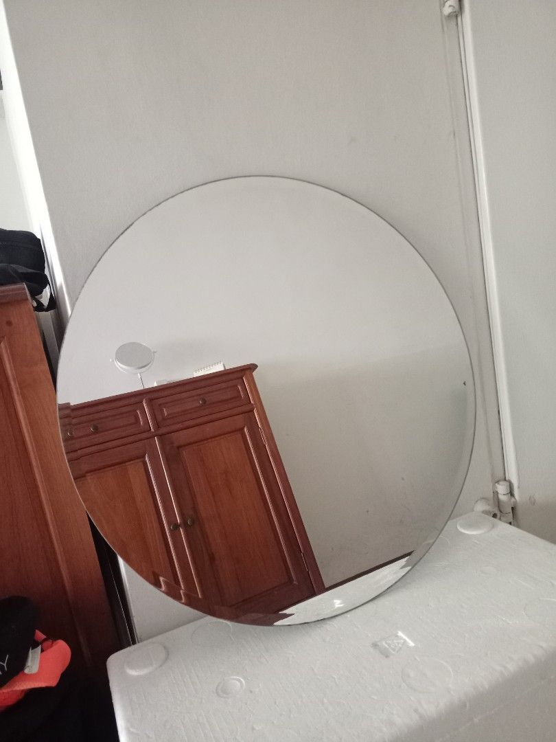 Large Circle mirror Round Ikea Mirror, Furniture & Home Living, Home