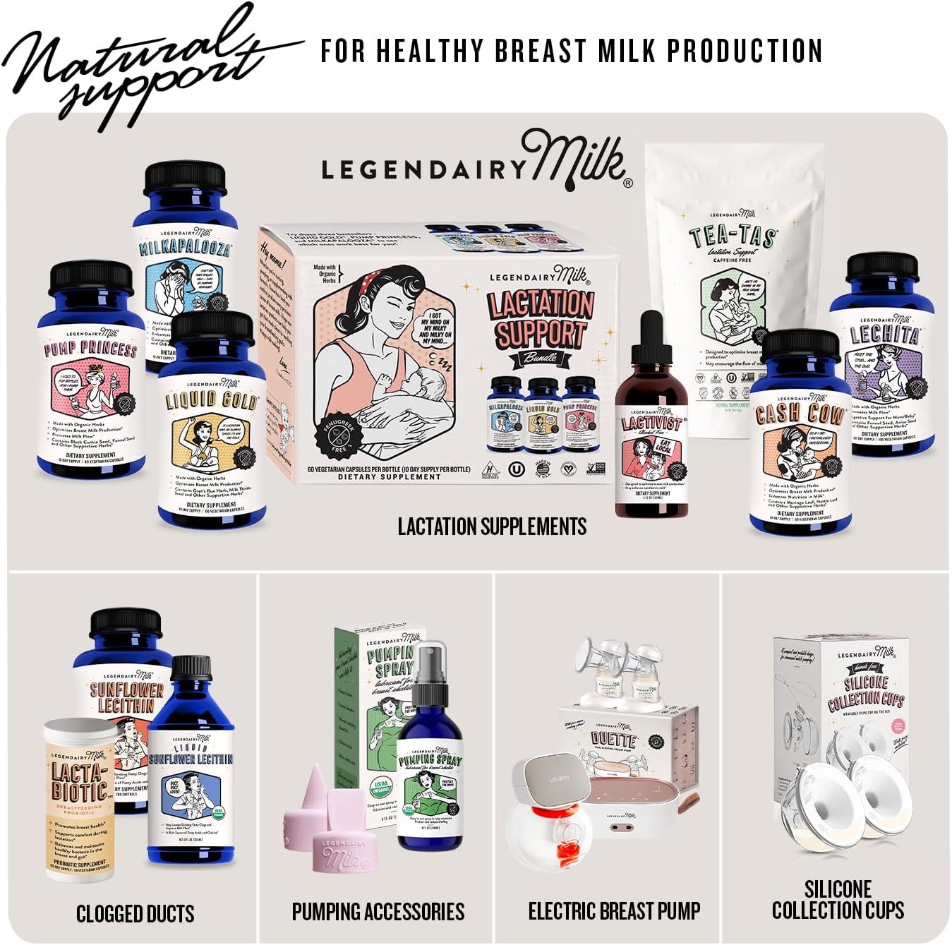 Legendairy Milk Alcohol Free Lactivist Lactation Supplement, 118ml ...