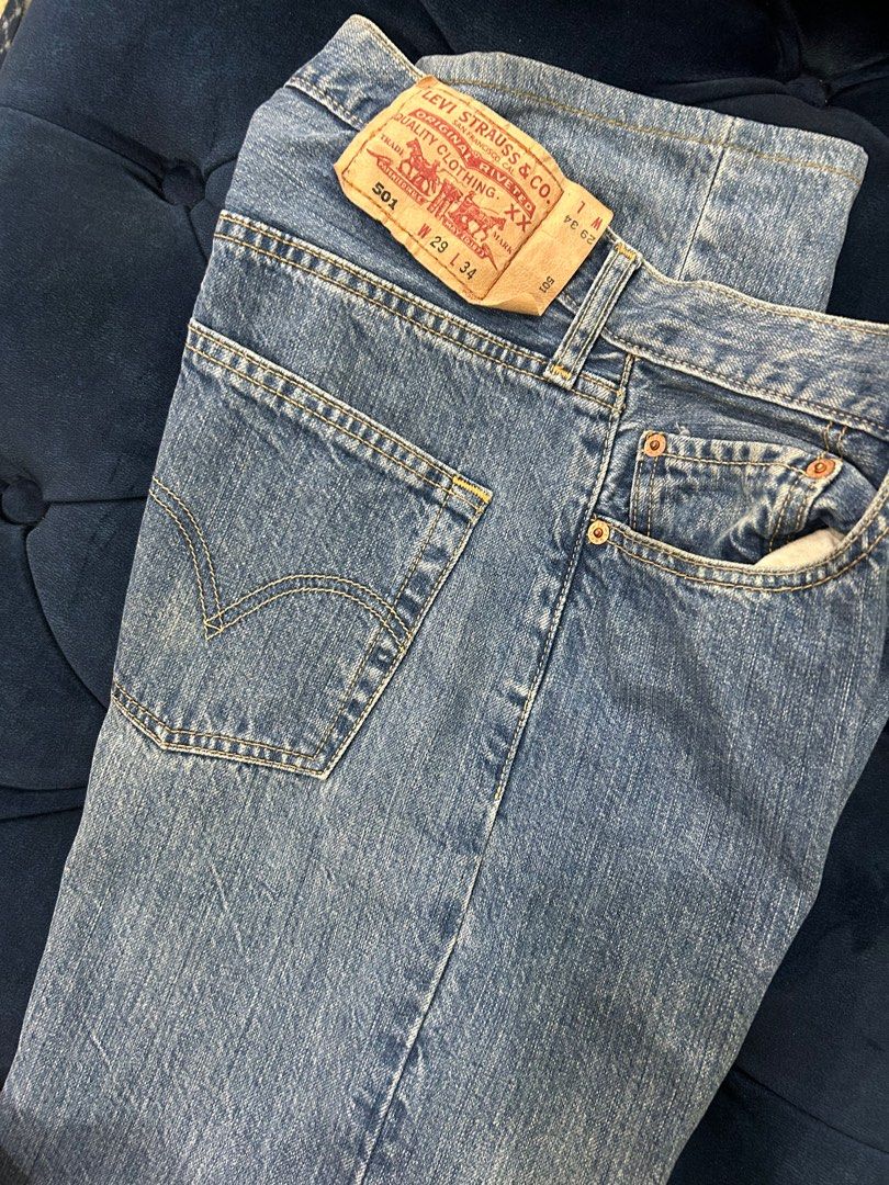 Levis 501 straight cut Men s Fashion Bottoms Jeans on Carousell