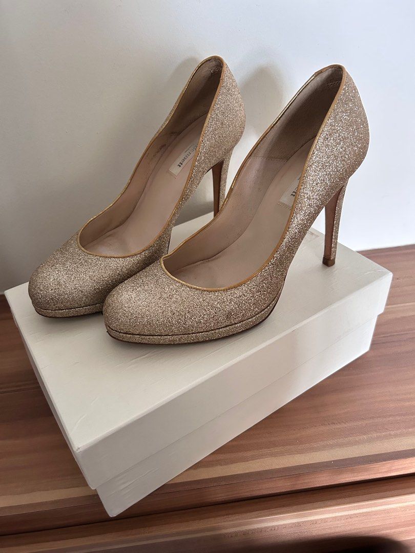 Gold glitter new arrivals heels uk