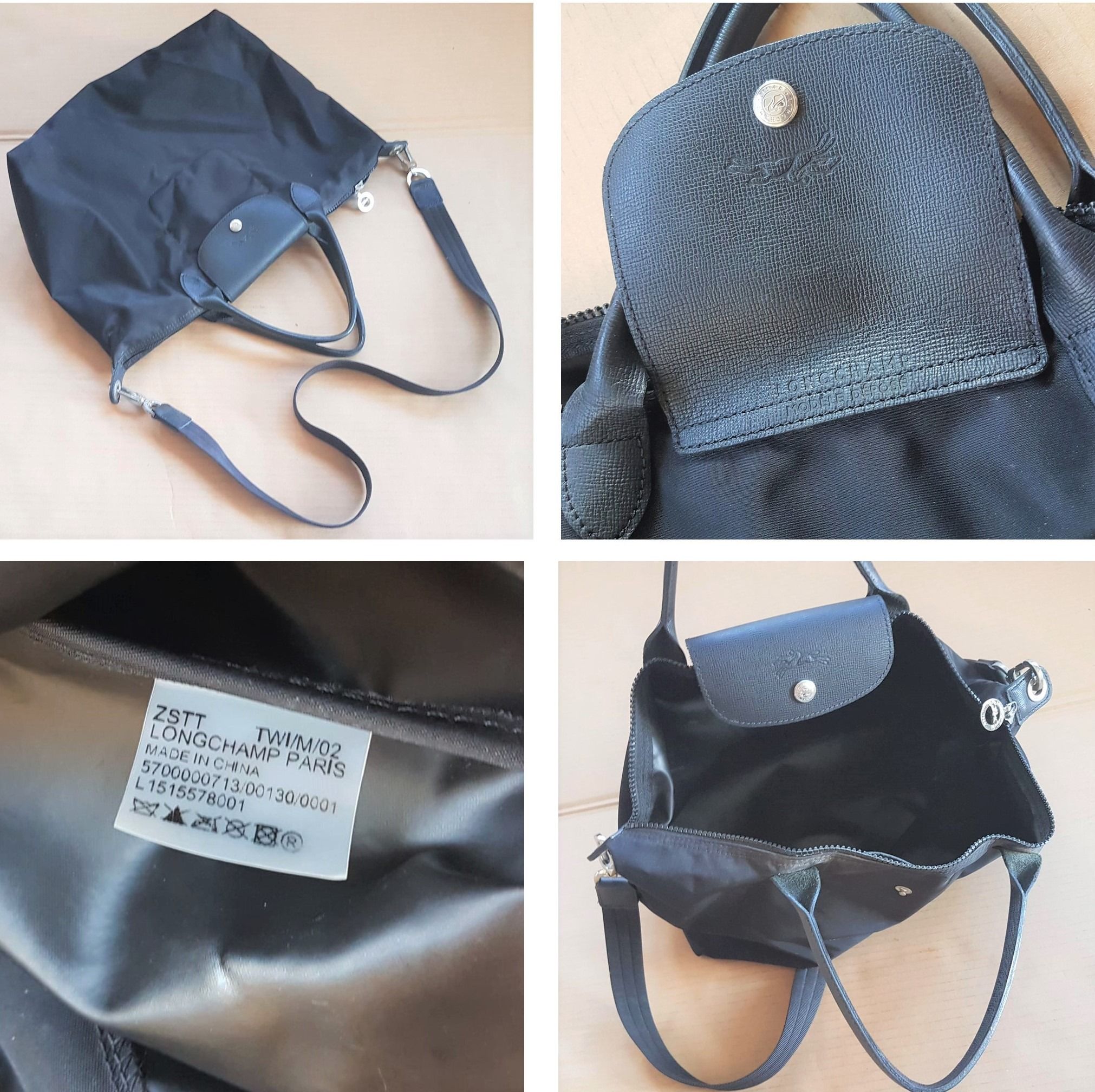 Longchamp Tote Bag Modele Depose Paris France Designer Bag Cross Body Sling Hand Carry 16.5 by 10 by 6.5 inches Luxury Fashion LE PLIAGE