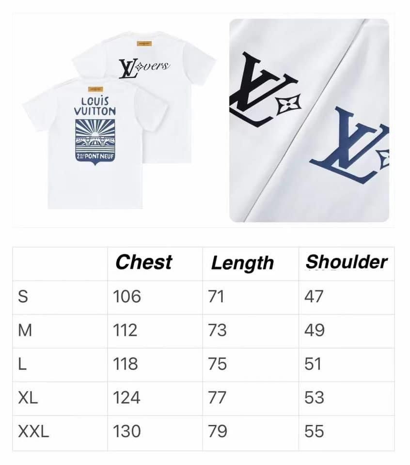 Louis Vuitton 23SS Staff Uniform Letter Short Sleeve T Shirt Black 7 11 