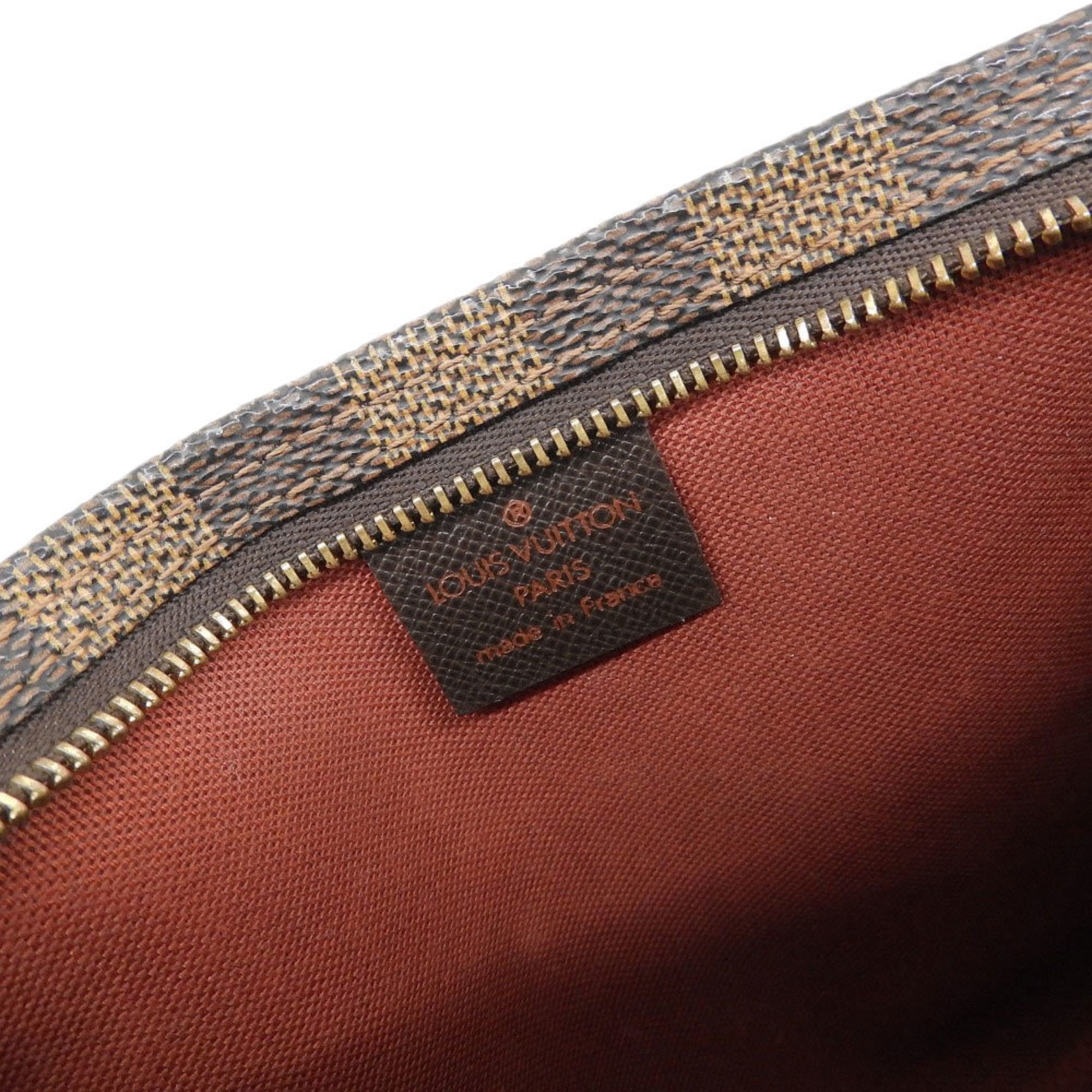 Louis Vuitton Damier Ebene Truth Makeup Pouch Bag Brown