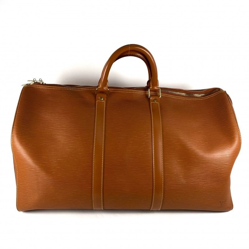 Louis Vuitton Keepall Travel Bag 50 in cognac epi leather Brown ref.832759  - Joli Closet