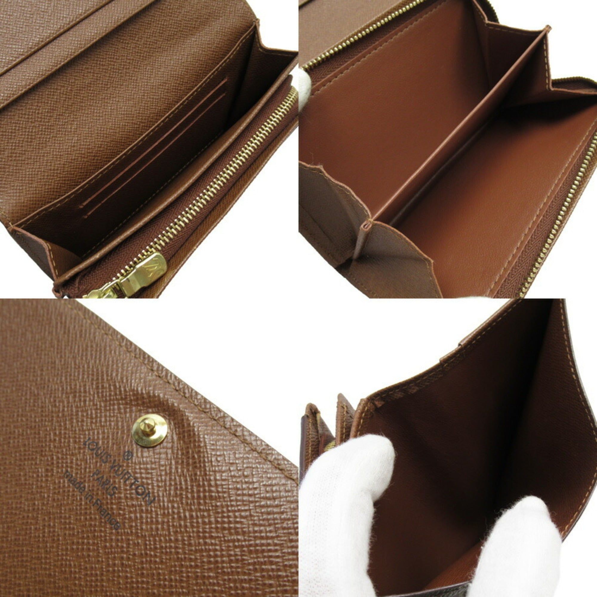 LOUIS VUITTON LOUIS VUITTON Portefeuille Clea wallet purse M80817 Mahina  leather Galet Used M80817