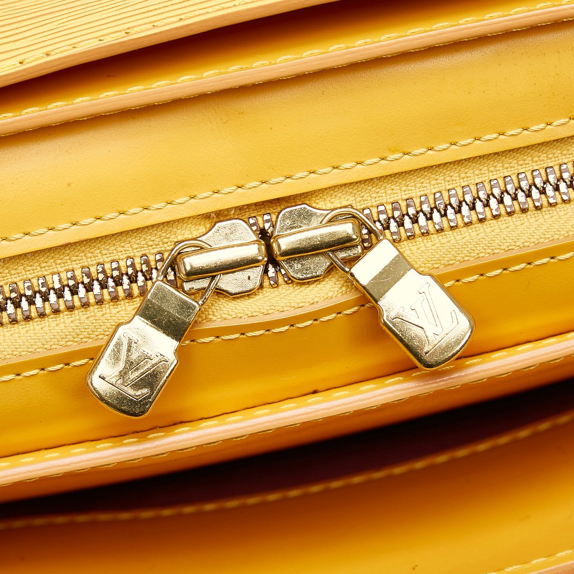 Louis Vuitton Yellow Epi Leather Pont Neuf Bag.  Luxury, Lot #75041
