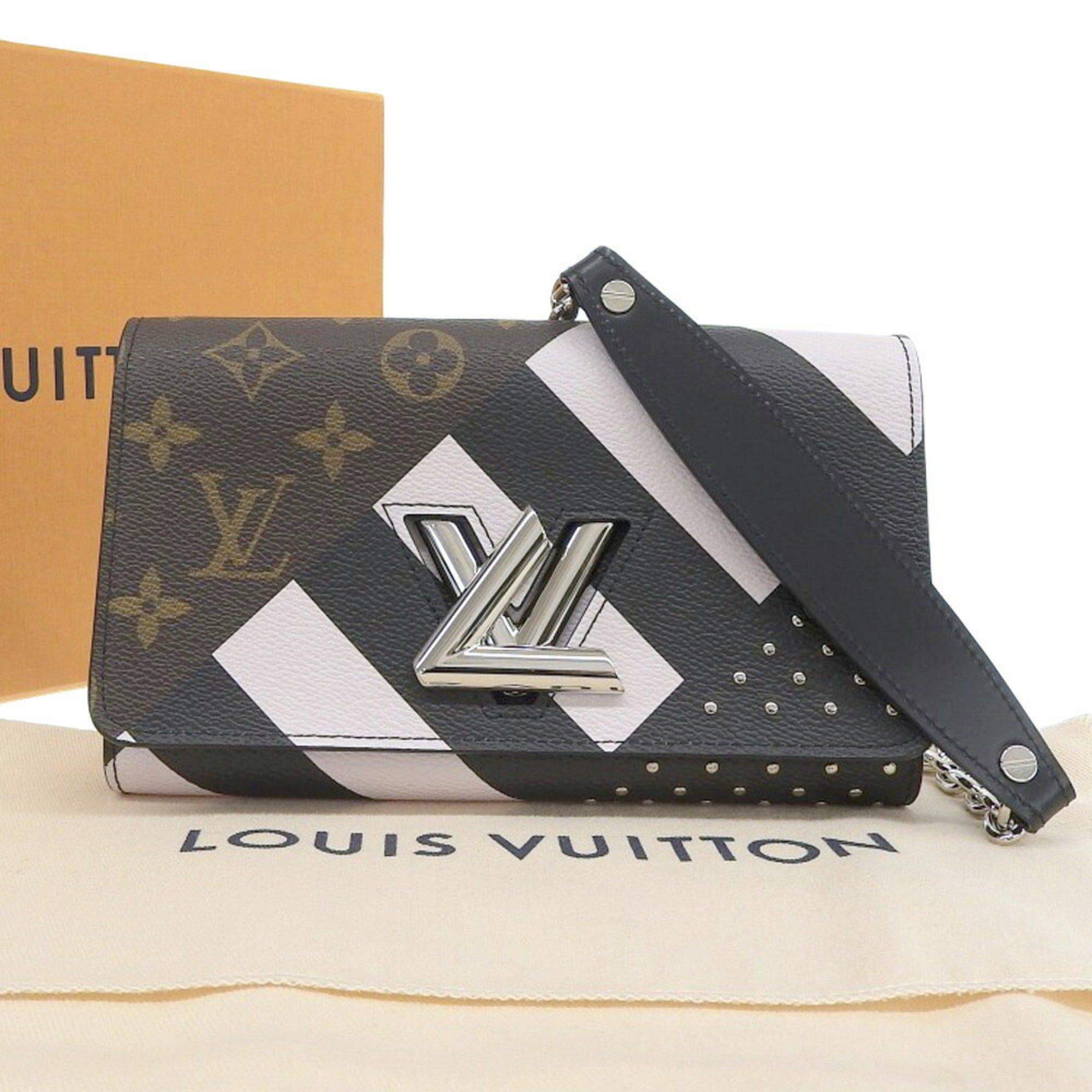 LOUIS VUITTON LV Portefeuille Twist Long Wallet Epi Leather Red