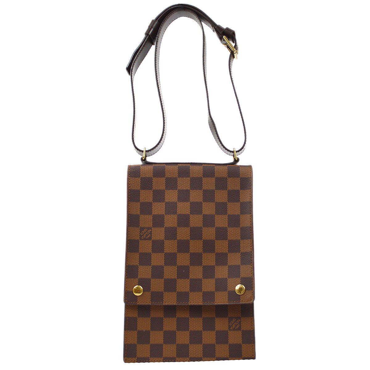 Louis Vuitton LV Portobello PM Top Handle Bag Damier Canvas Brown N41185  oxluxe, Luxury, Bags & Wallets on Carousell