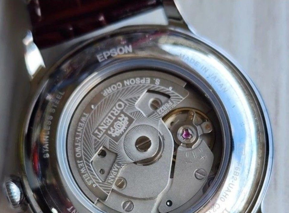 Lowest Price*Orient Bambino Men's Automatic Bordeaux Maroon