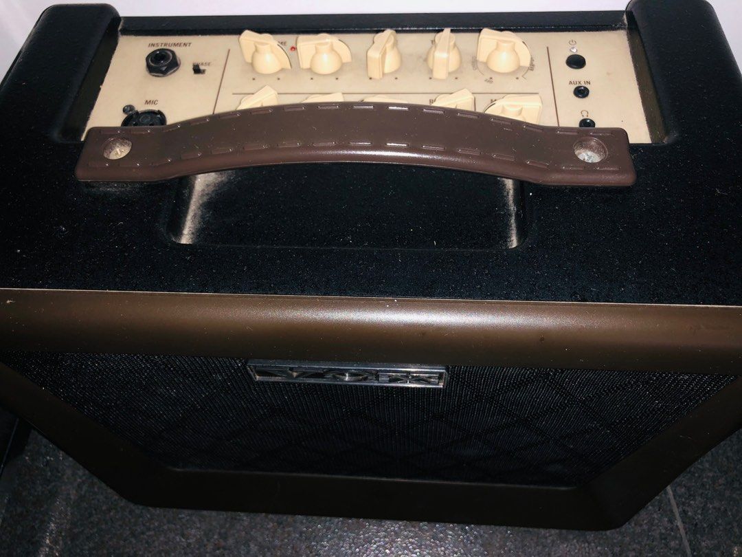 Martine Acoustic Guitar plus free Vox Amp plus free guitar stand on Carousell