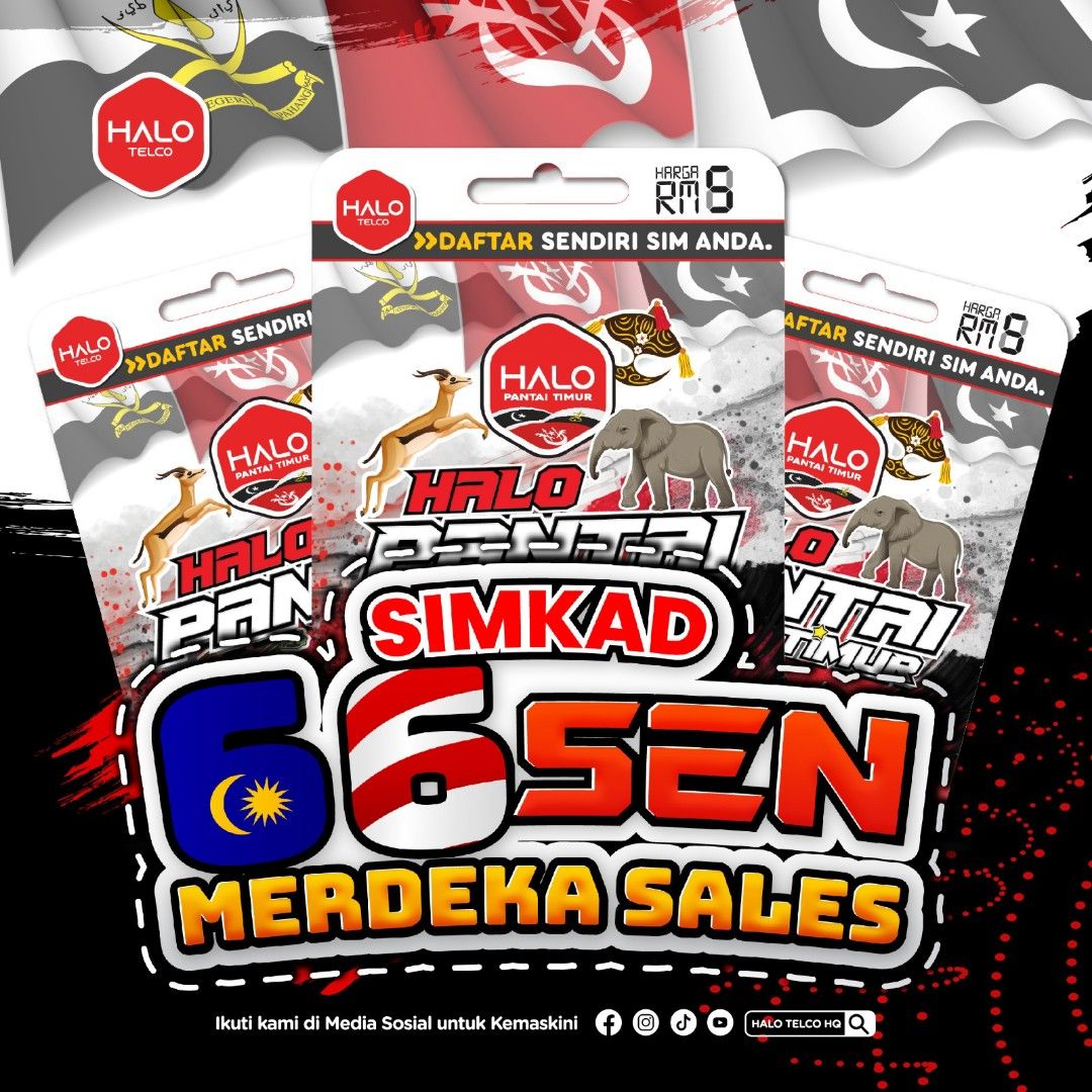 Halo Telco Merdeka Promo Sales, Mobile Phones & Gadgets, Mobile