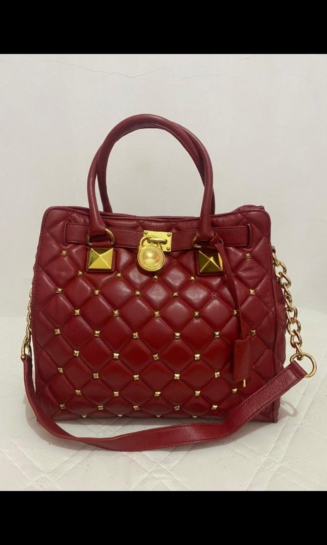 Michael kors hamilton studded Barang Mewah Tas Dompet di Carousell