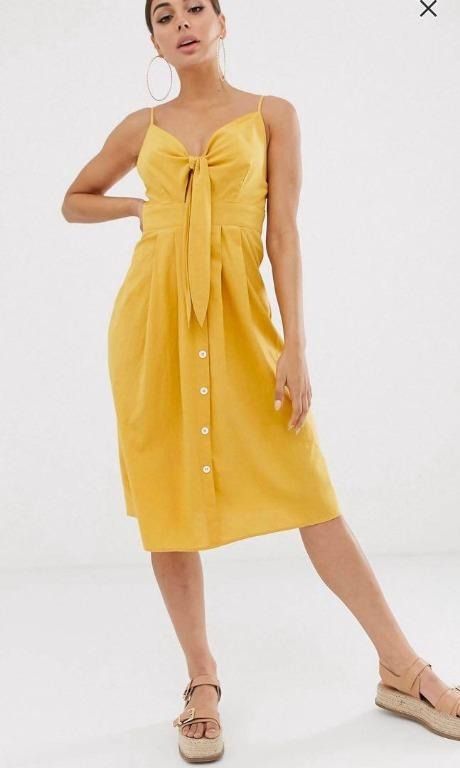 Missguided yellow 2024 dress