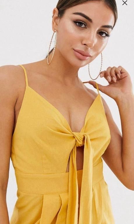 Missguided deals yellow dress