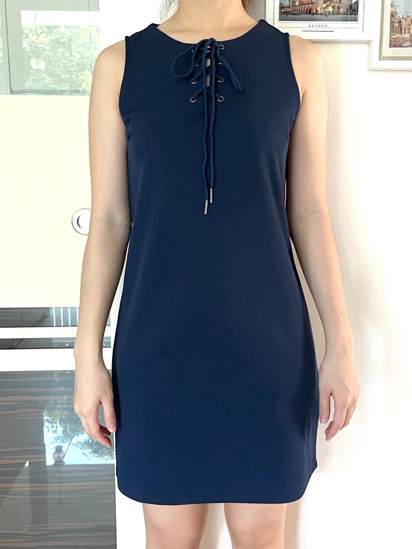 Laura Lace Dress - Navy Blue main image 1