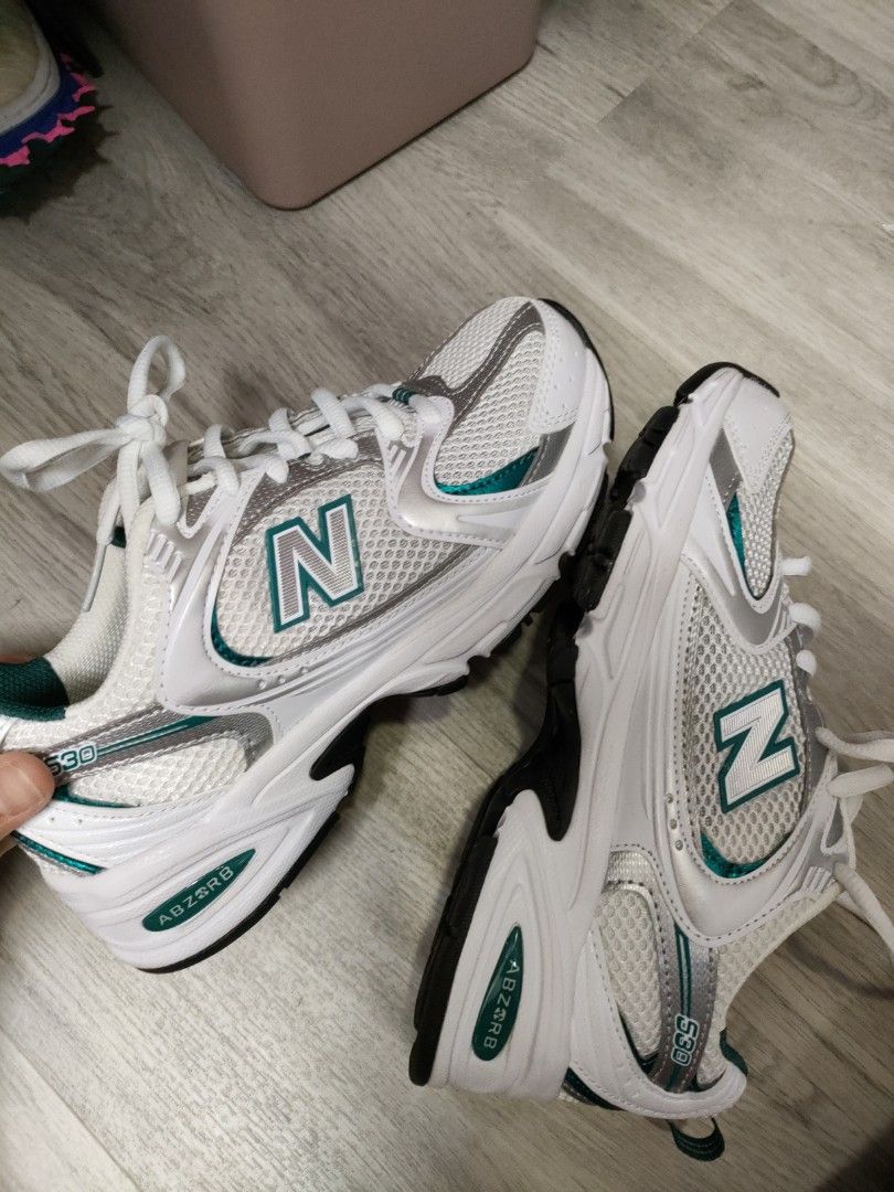 New balance 530 white purple green clearance