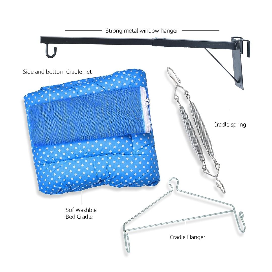New Born Baby Swing Cradle (Jhula) Set Cradle Swing, Mosquito Net