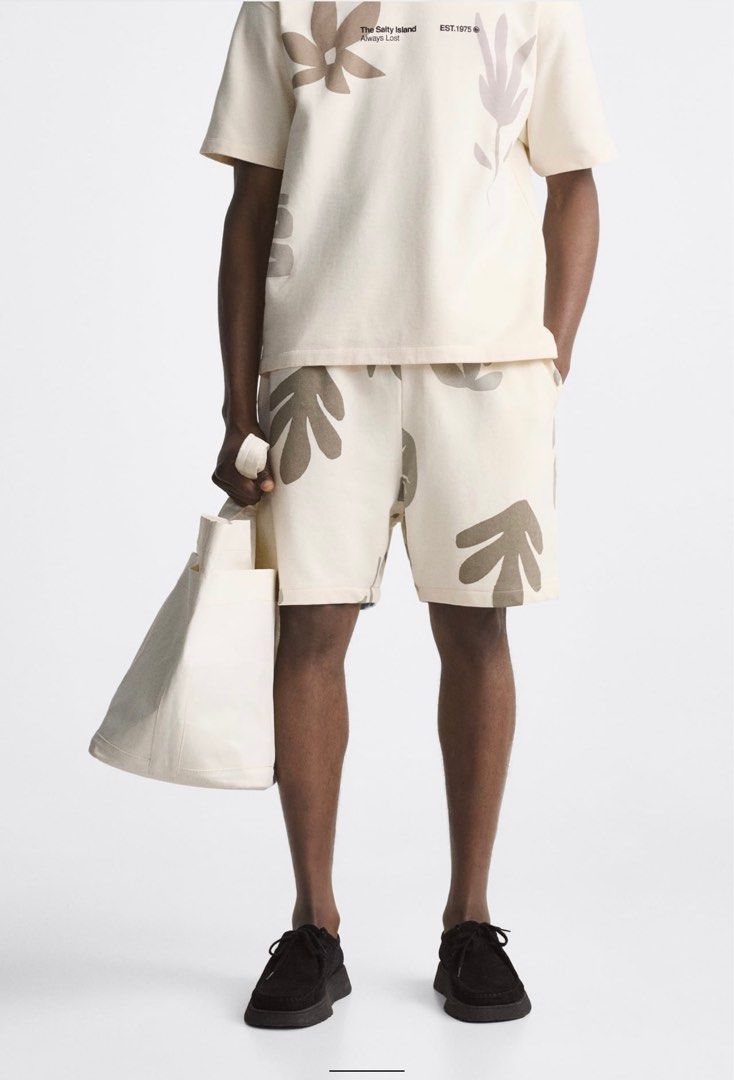 New Zara jogger shorts Men s Fashion Bottoms Shorts on Carousell