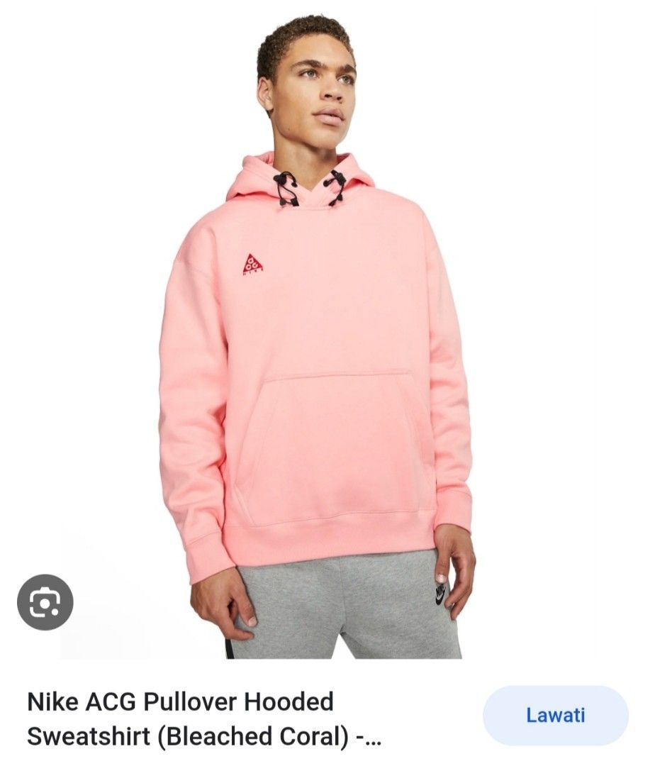 Nike acg new arrivals hoodie pink