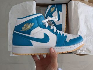 air force 1 mid uni blue toe (2003) (sz 10) - heeldrag