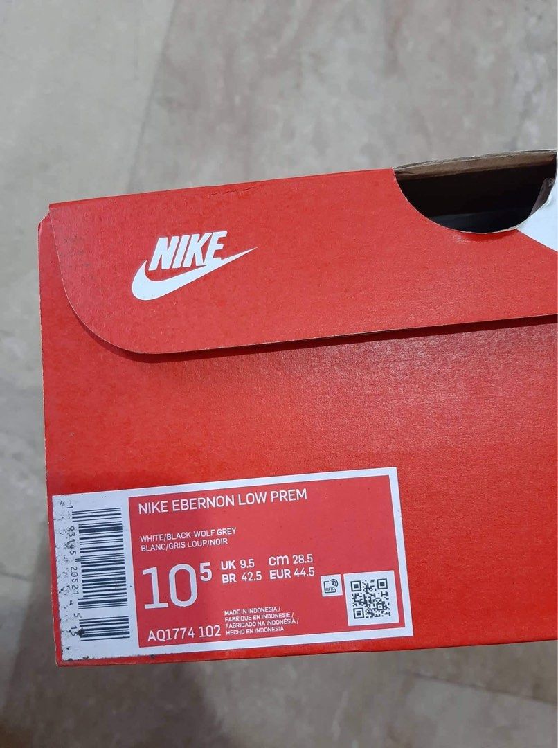 nike ebernon low white