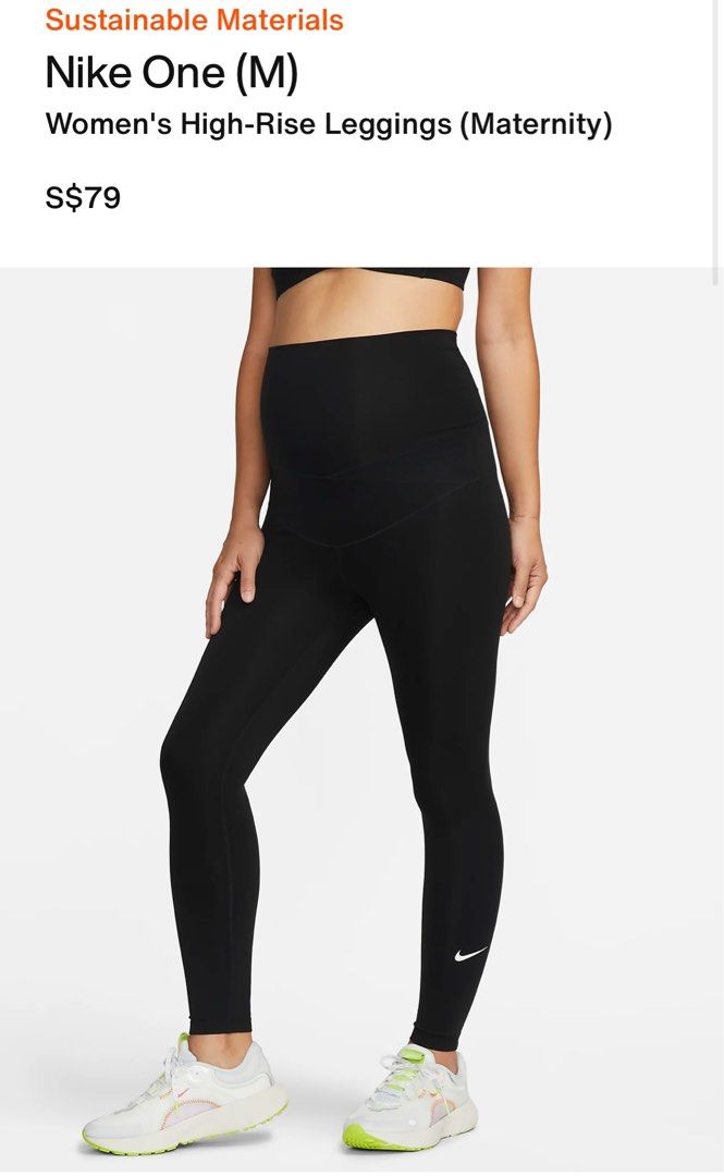 Nike Maternity One Tights, Nike Leggings And Crop Top