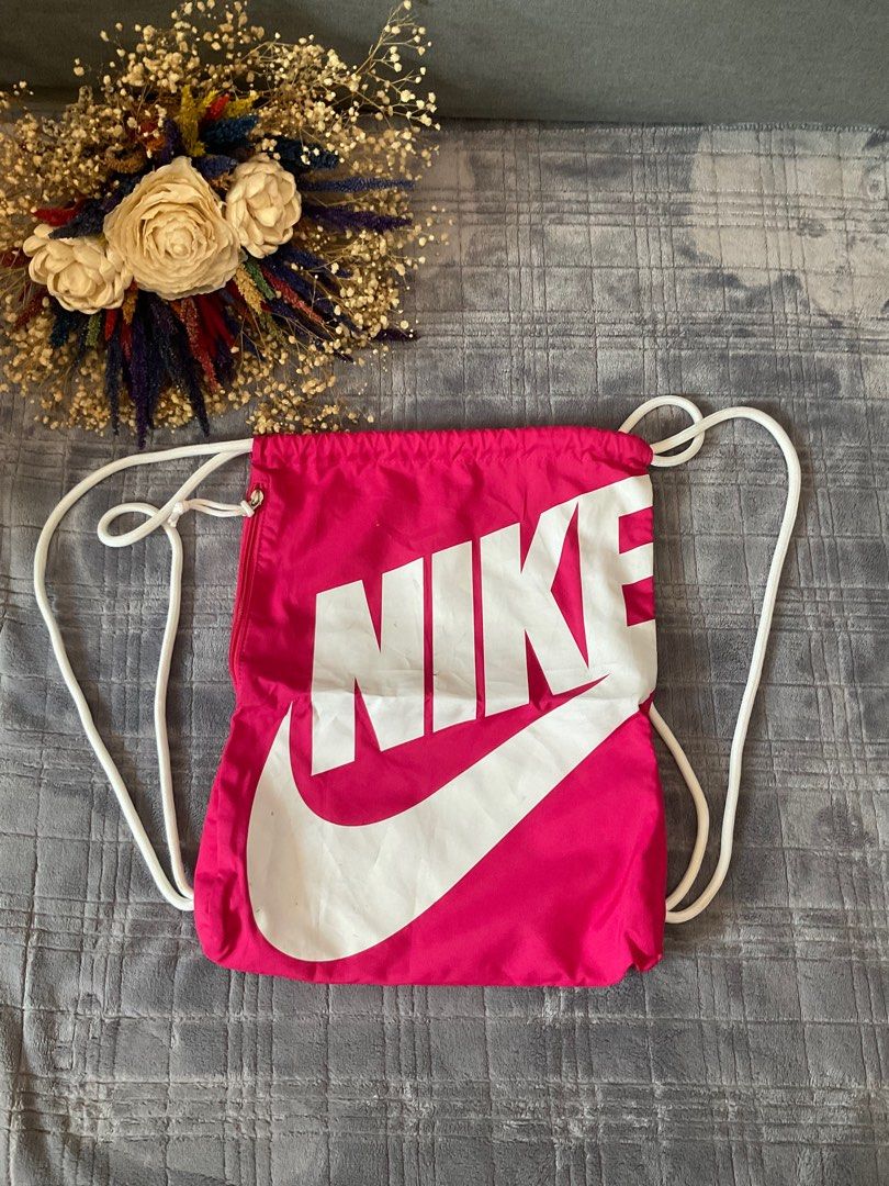 Nike string top bag pink