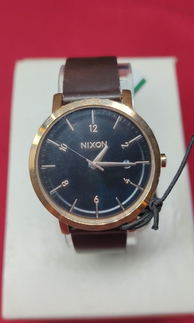 Nixon The Rollo 38 Watch Men s Qtz Rose Gold Date Japan Movement