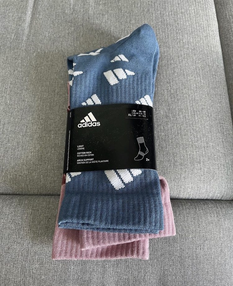 Original 3Stripes Graphic Sport Socks, 2 Pairs on Carousell
