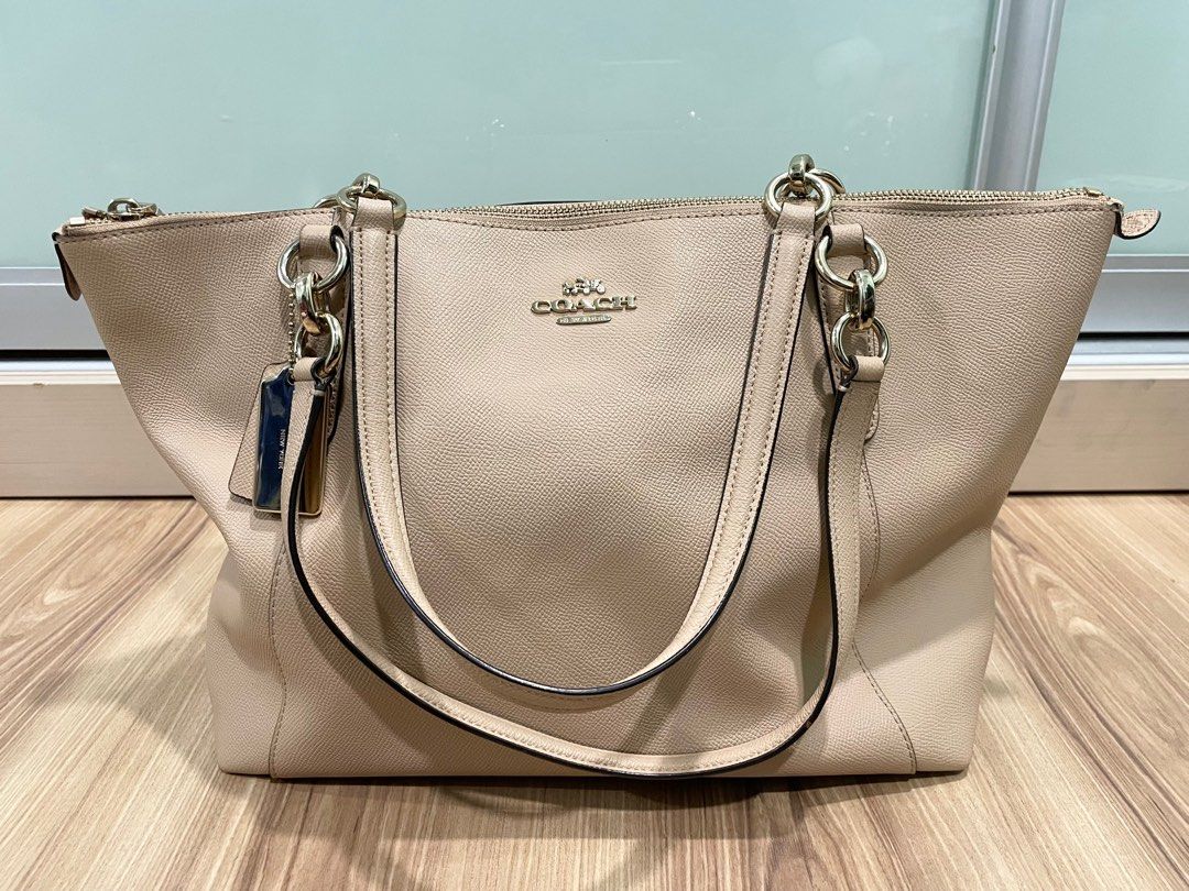 Coach ava leather deals shopper tote bag