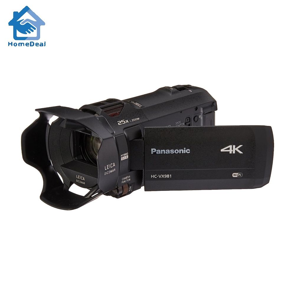 Panasonic 4K Ultra HD Video Camera Camcorder HC-VX981K, 20X Optical Zoom, 1/2.3-Inch BSI Sensor, HDR Capture, Wi-Fi Smartphone Multi Scene Video Capture (Black) (4K)628658199996181125