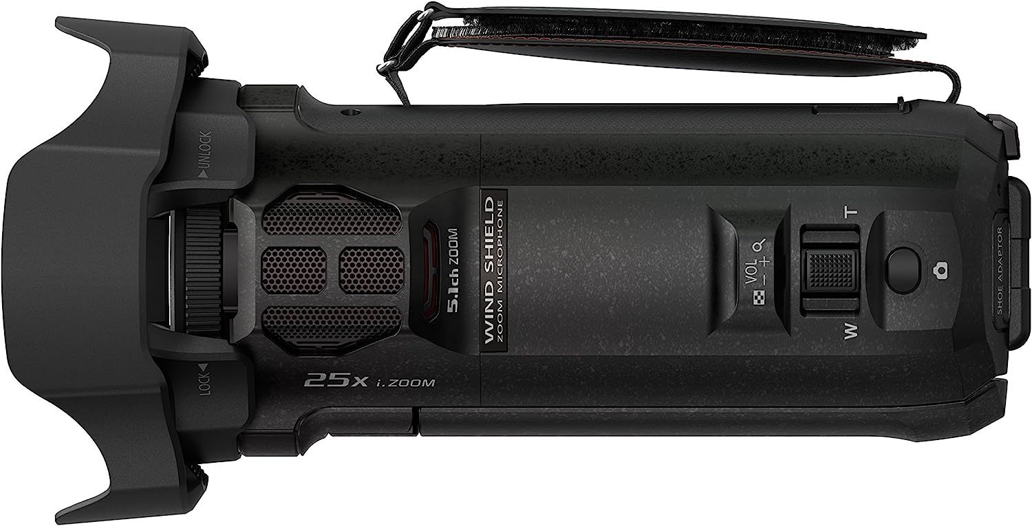 Panasonic 4K Ultra HD Video Camera Camcorder HC-VX981K, 20X Optical Zoom, 1/2.3-Inch BSI Sensor, HDR Capture, Wi-Fi Smartphone Multi Scene Video Capture (Black) (4K)62865819999618113