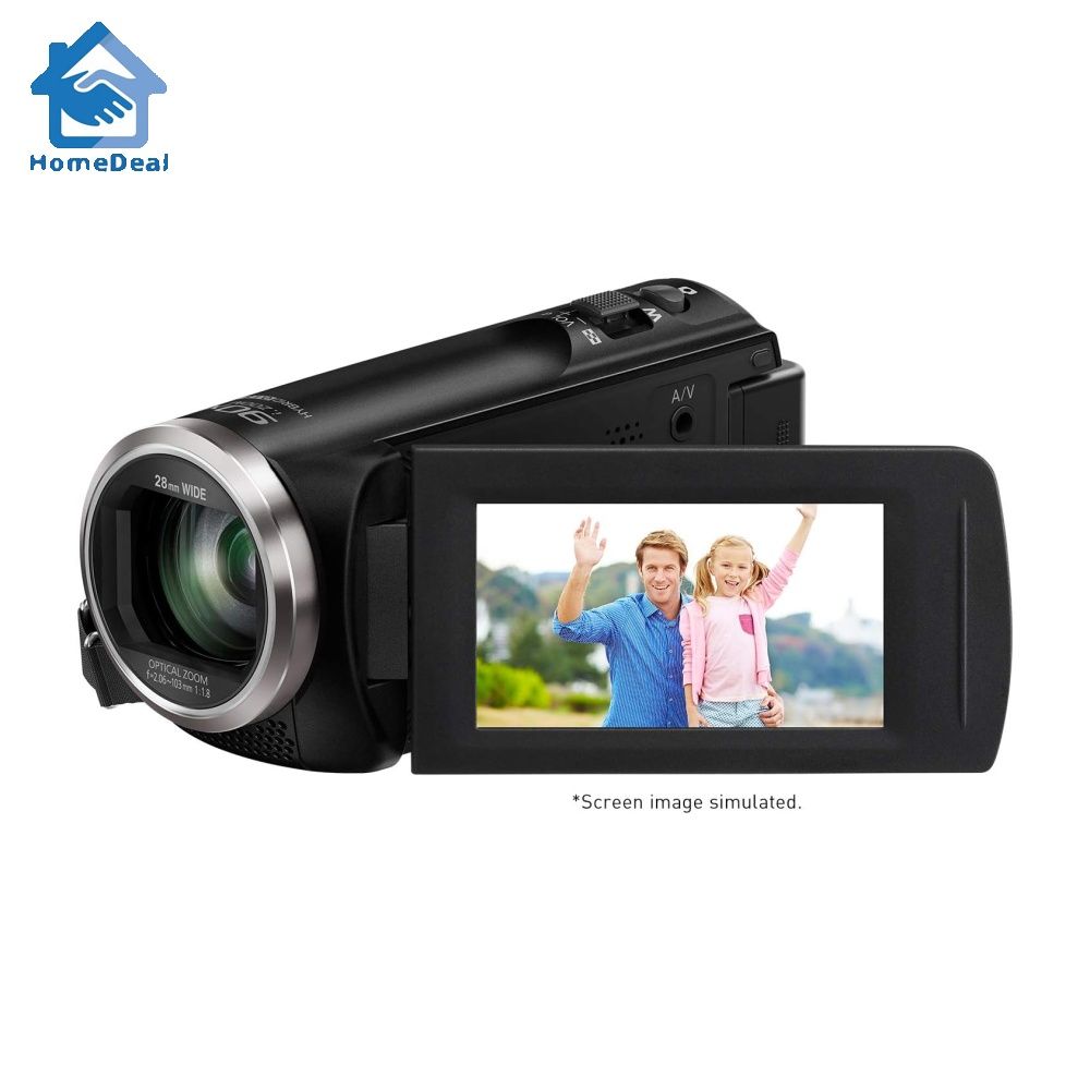 Panasonic Full HD Video Camera Camcorder HC-V180K, 50X Optical Zoom, 1/5.8-Inch BSI Sensor, Touch Enabled 2.7-Inch LCD Display (Black) (HC-V180K)628647208936971124