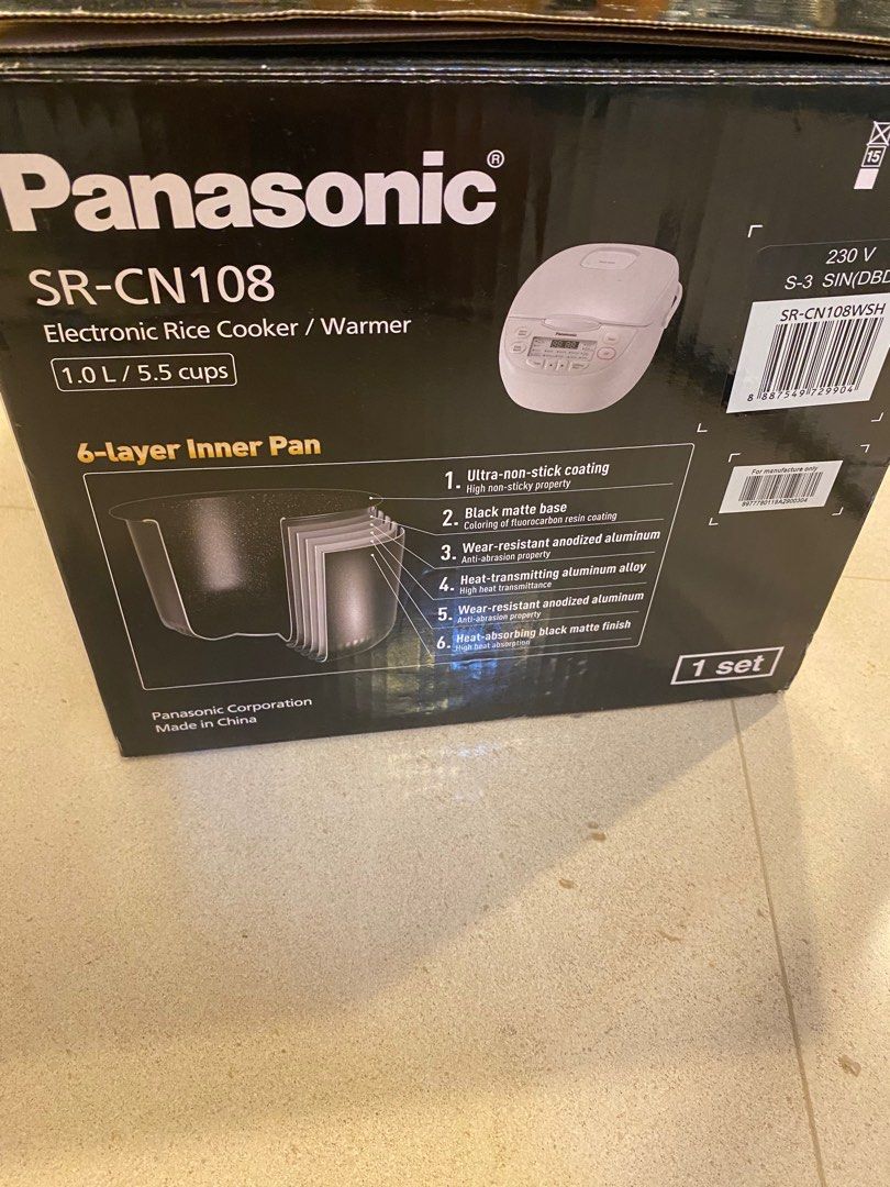 Panasonic Rice Cooker SRCN108, TV & Home Appliances, Kitchen