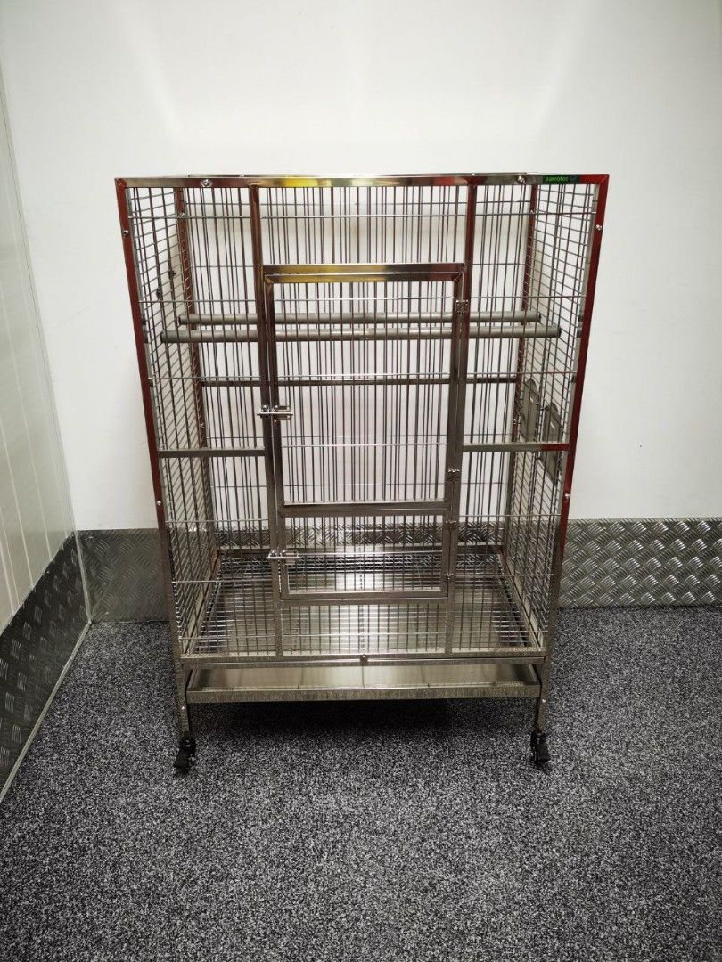 Curated visual reference: Visual Reference: Parrot Cage 304 Stainless Steel Bird Cage Approx Size 80X50X120Cm