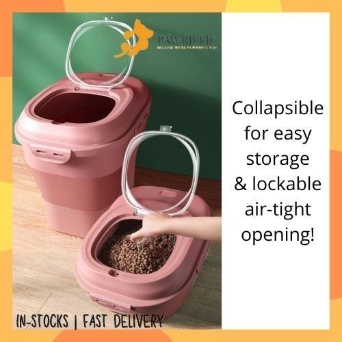 Lockable dog food container shop
